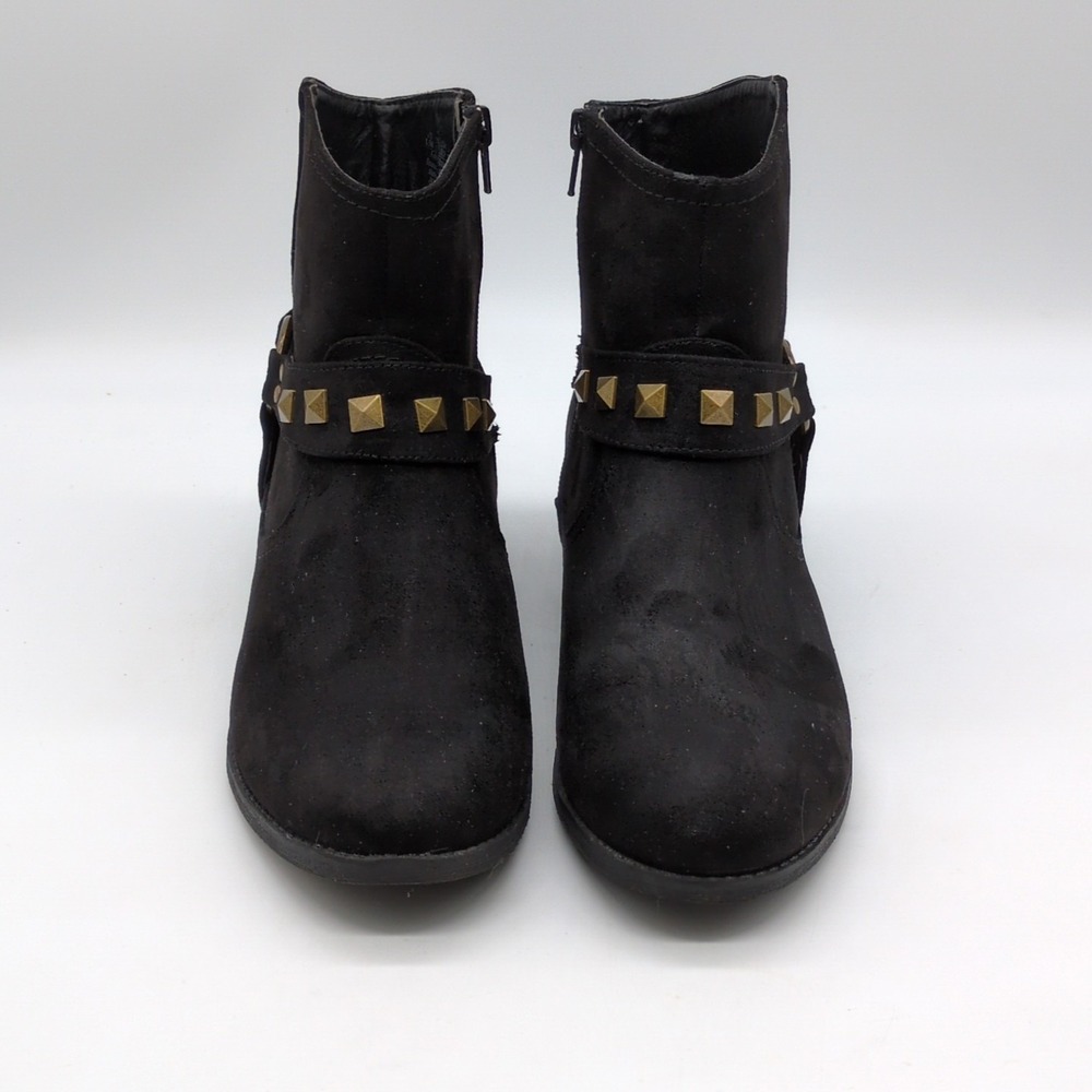 Life Stride Boots Womens Jackson‎ Black 8.5 Western Ankle Shoe Studded Side Zip - Picture 9 of 11